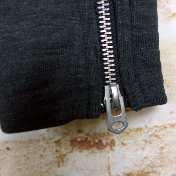 G-Star Raw Orando Sweatshirt Mens S Charcoal Knit Crew Zip LS Back Graphic Logo - Picture 7 of 14